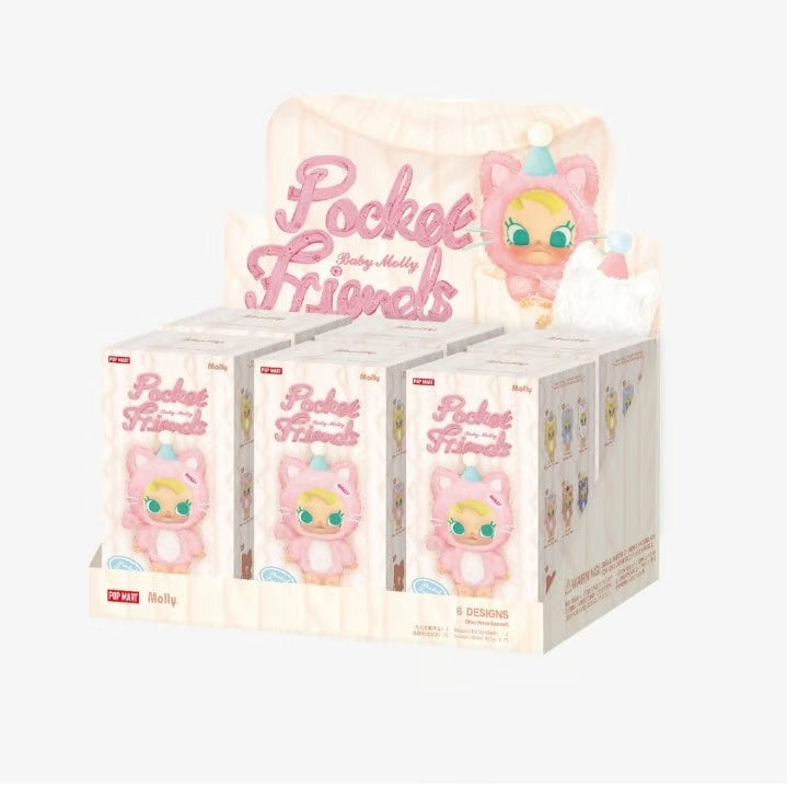 POPMART Baby Molly Pocket Friends Sealed Case (6 Blind Boxes)