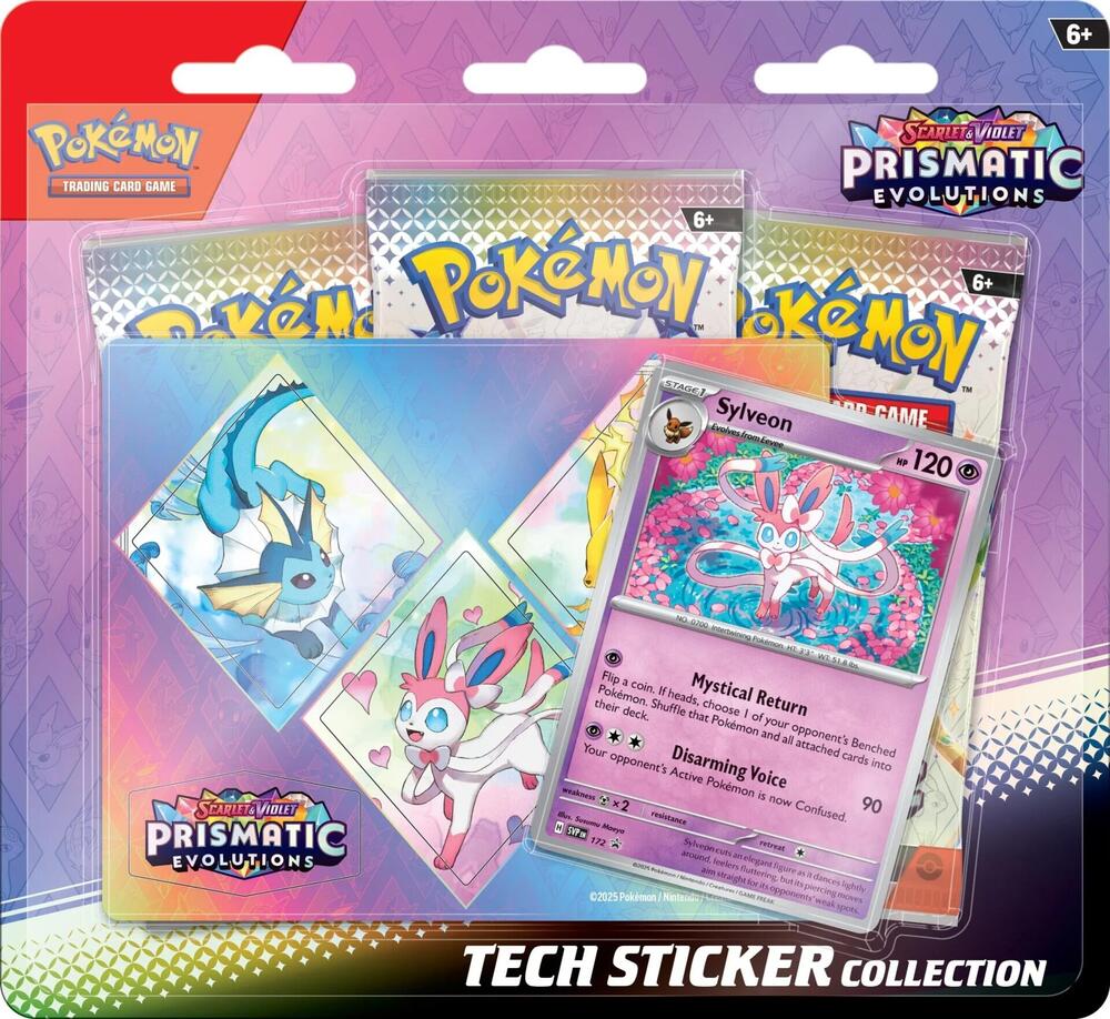 Prismatic Evolutions Tech Sticker Collection [Style Vary]