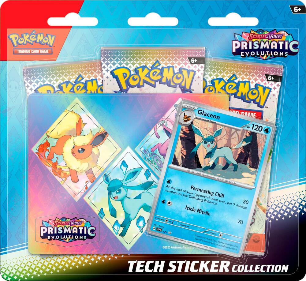 Prismatic Evolutions Tech Sticker Collection [Style Vary]